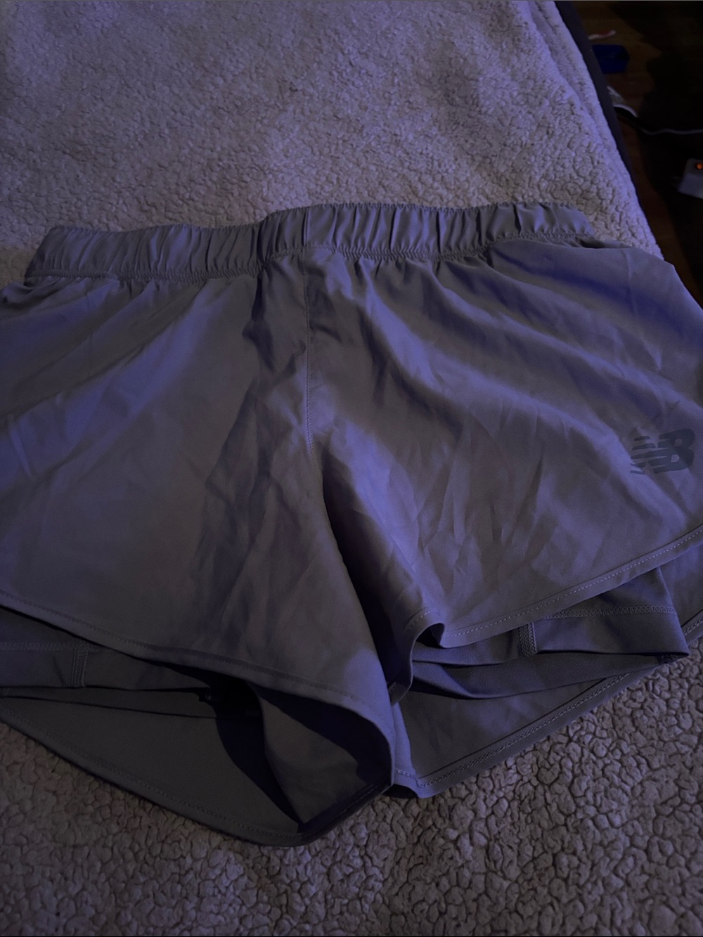 New Balance Women's Light Gray Athletic Running Shorts